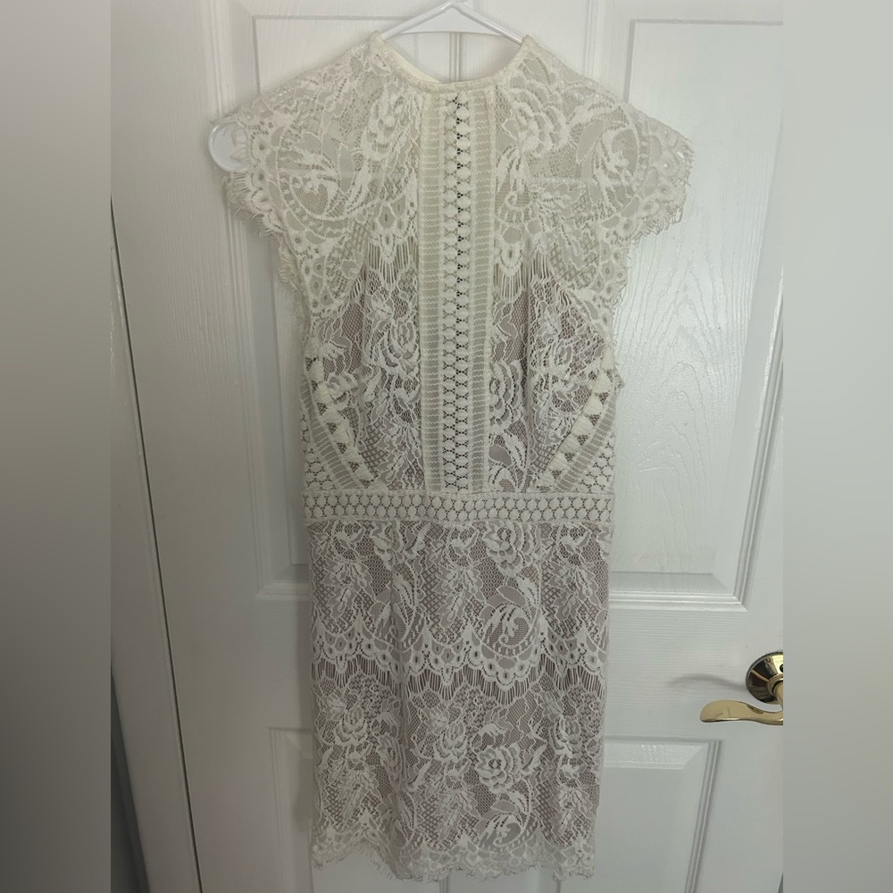 Xenia Boutique White Mini Dress Size 8 AU